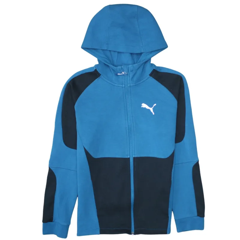 Puma 90's Sportswear Full Zip Up Hoodie XSmall  Blue sold by Vintage Club