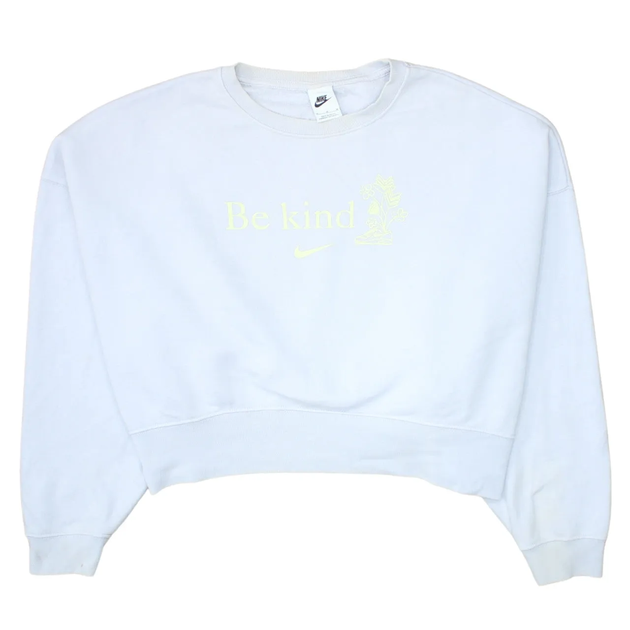 Nike 90's Center Middle Swoosh Crew Neck Sweatshirt Medium Grey sold by Vintage Club