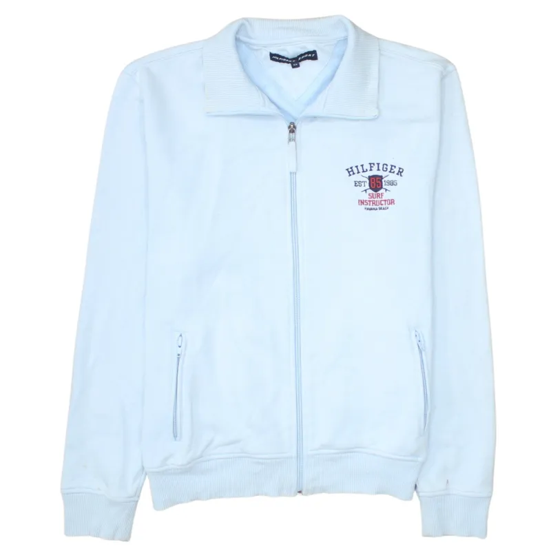 Tommy Hilfiger 90's Lightweight Full Zip Up Sweatshirt Small Blue made by Tommy Hilfiger