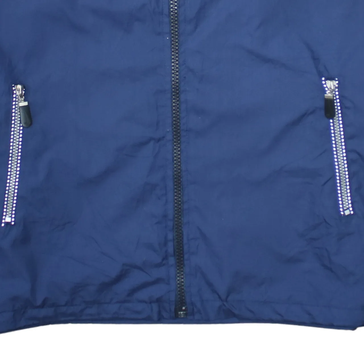 Nike Navy Blue Jacket Men's Small Embroidered Swoosh Stripe Sleeve Zip Pockets Windbreaker sold by Vintage Club product image thumbnail 4