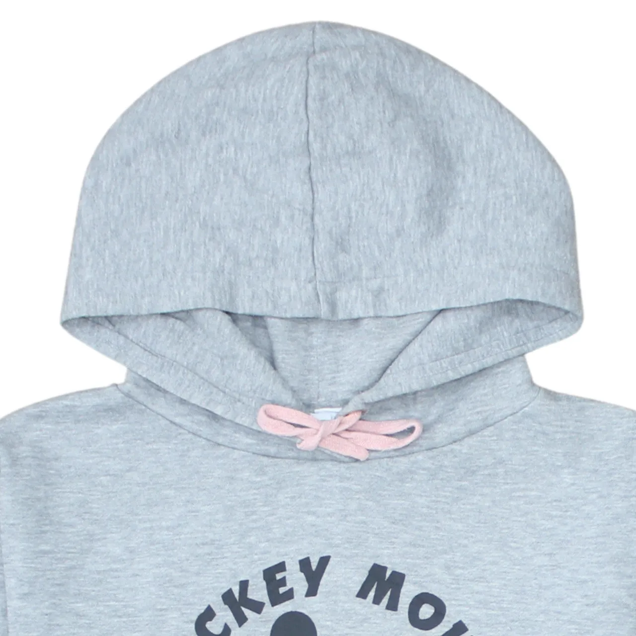 Disney Light Grey Hoodie Women’s Medium Mickey Mouse Printed Graphic Pullover Sweatshirt sold by Vintage Club product image thumbnail 3