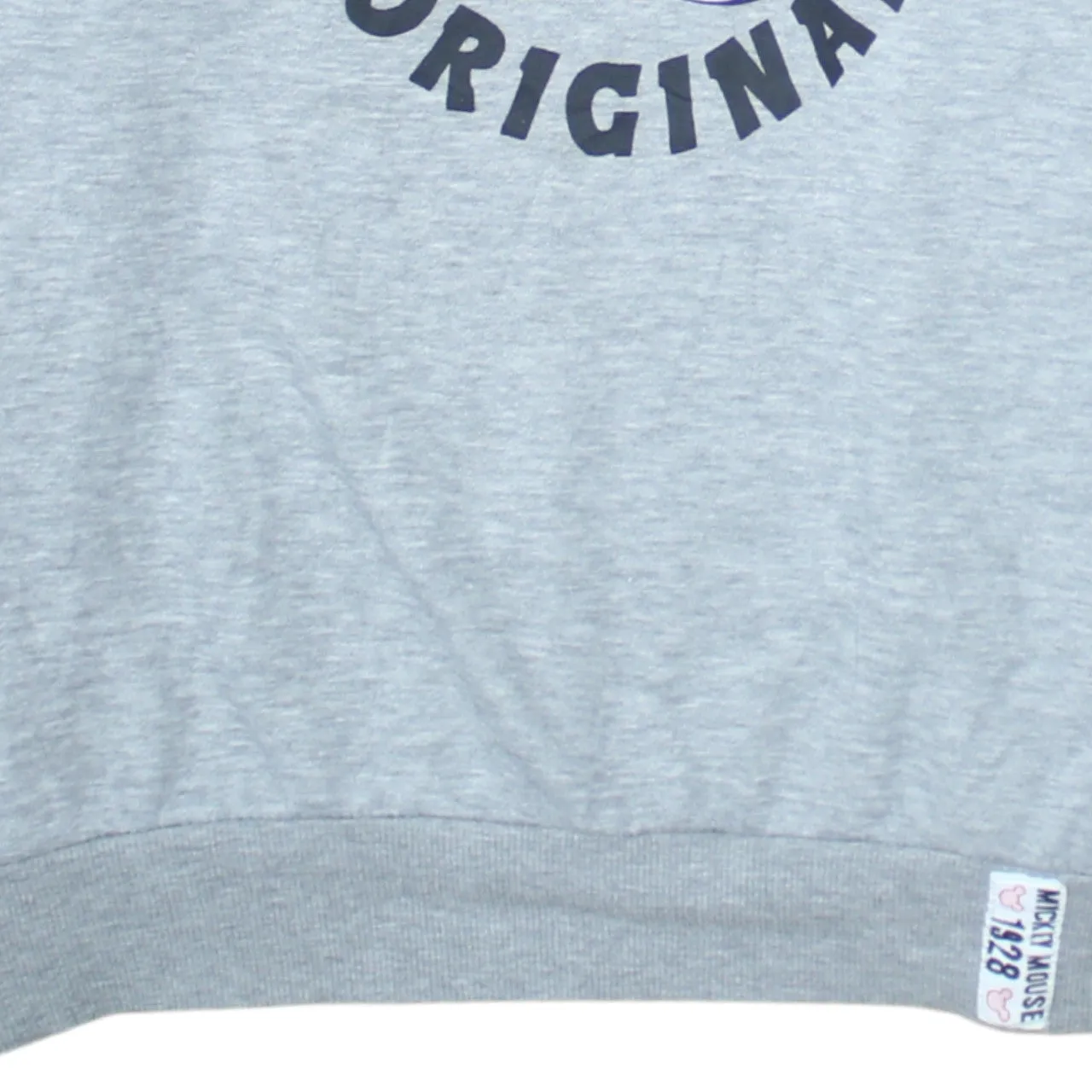 Disney Light Grey Hoodie Women’s Medium Mickey Mouse Printed Graphic Pullover Sweatshirt sold by Vintage Club product image thumbnail 4