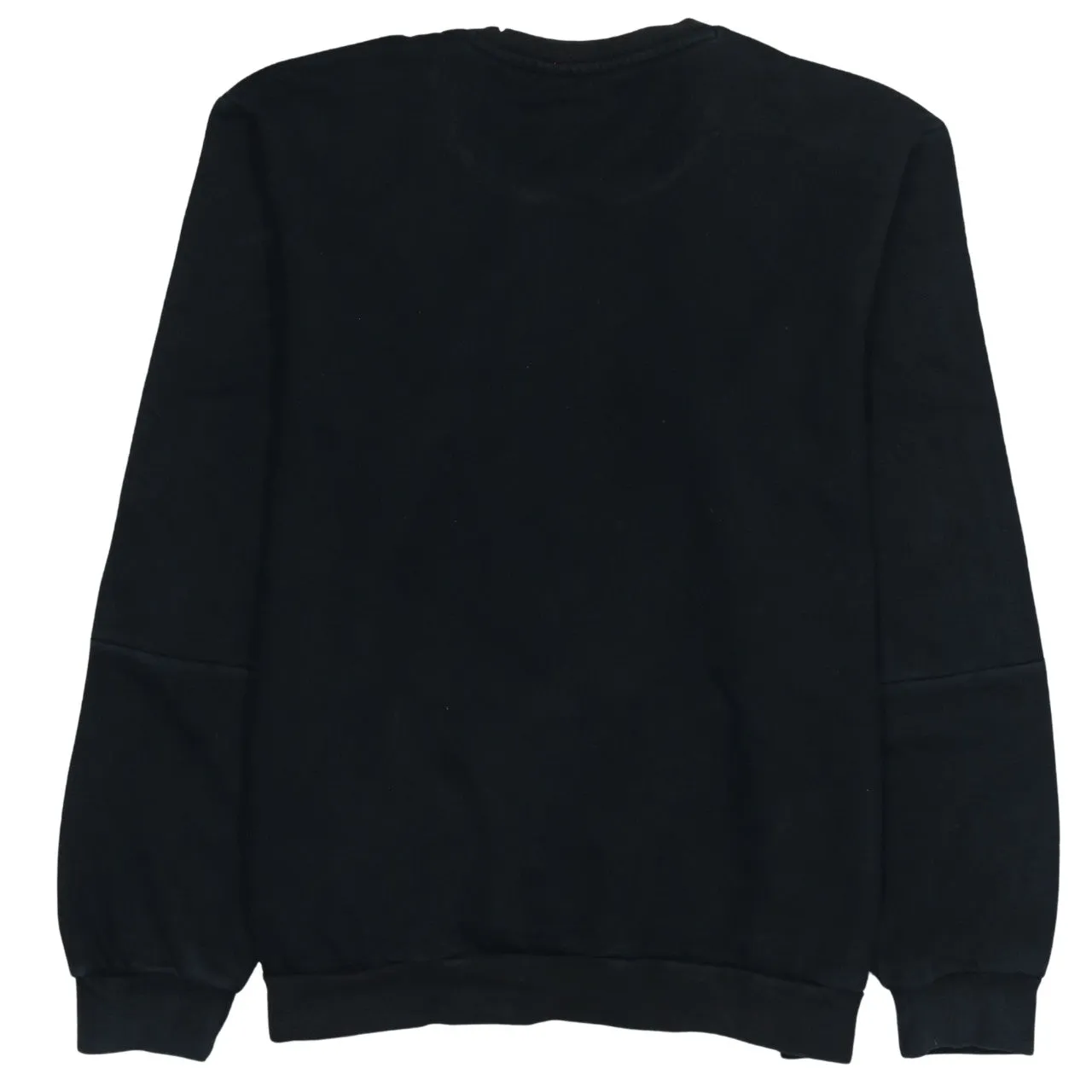 Adidas Black Sweatshirt Men's Large Three Stripe Sleeves Embroidered Chest Logo Pullover Top sold by Vintage Club product image thumbnail 2