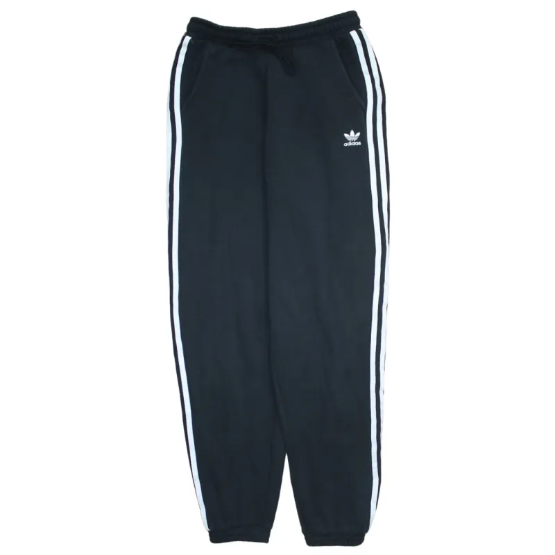 Adidas Black Joggers Men's Small Trefoil Embroidered Logo Three Stripe Cuffed Sweatpants sold by Vintage Club
