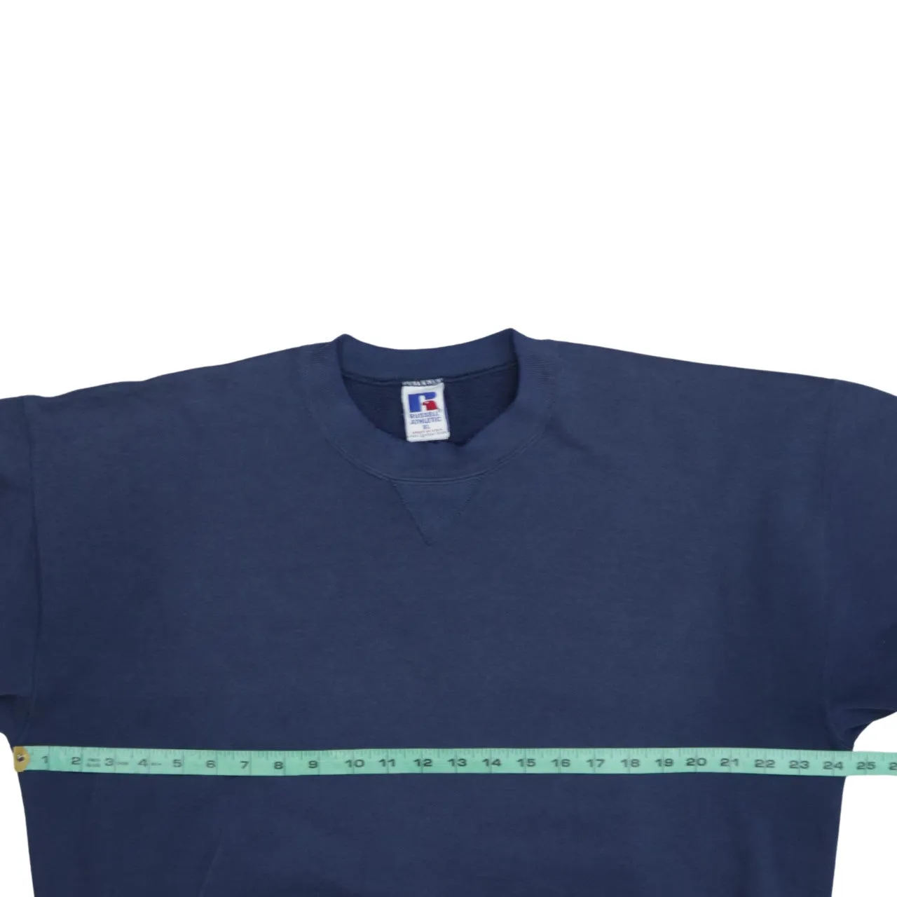 Russell 90's Plain Crew Neck Sweatshirt XLarge Navy Blue sold by Vintage Club product image thumbnail 5