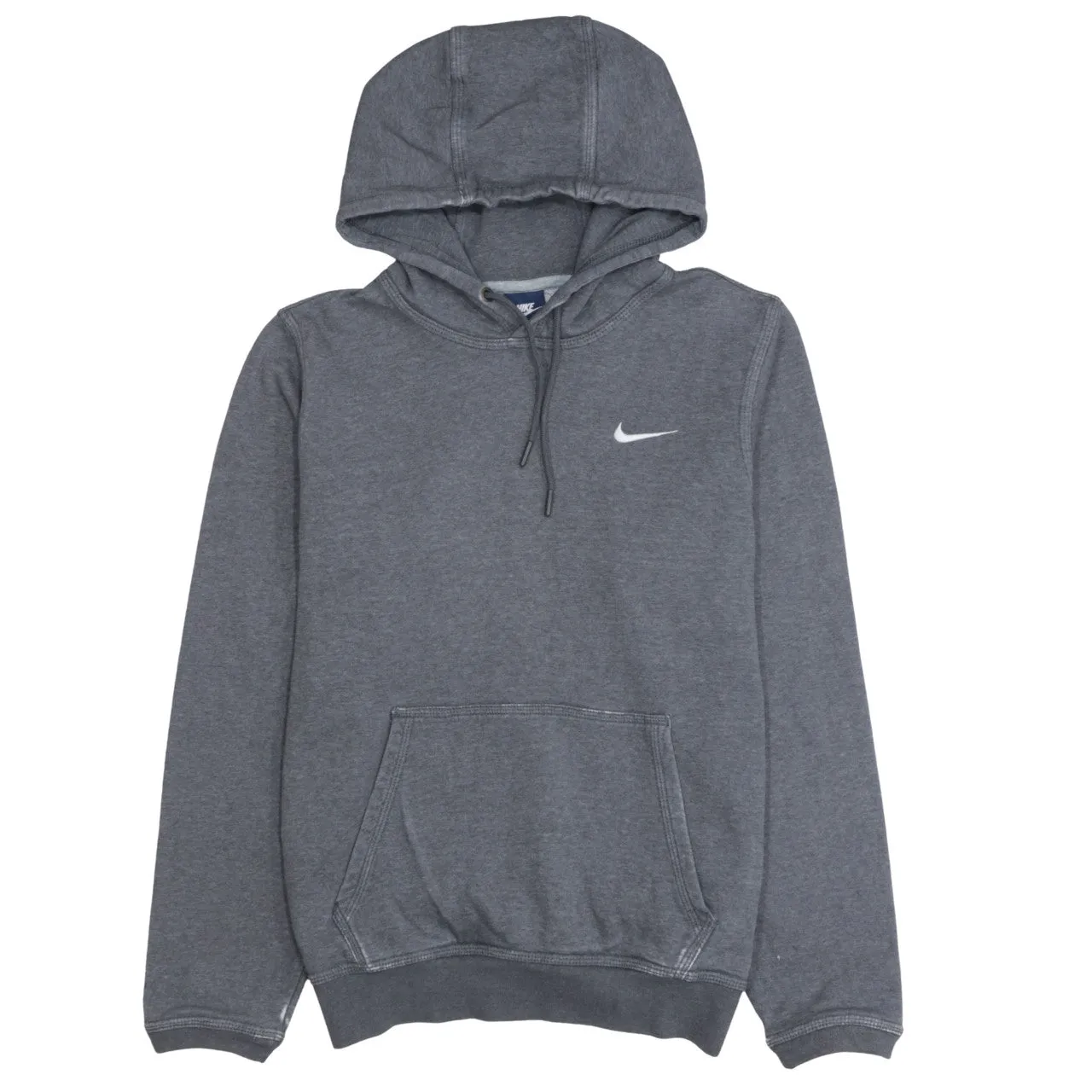 Nike 90's Swoosh Pullover Hoodie Small Grey sold by Vintage Club