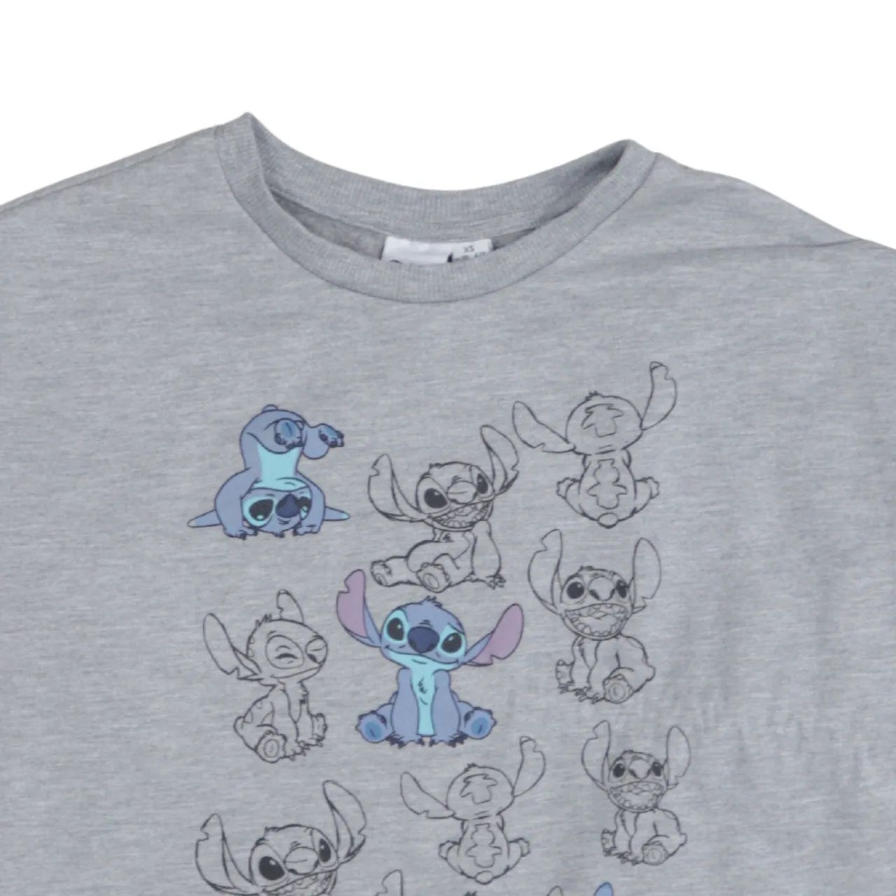 Disney Grey Sweatshirt Men's XSmall Printed Stitch Graphic Crewneck Pullover Fleece Top sold by Vintage Club product image thumbnail 3