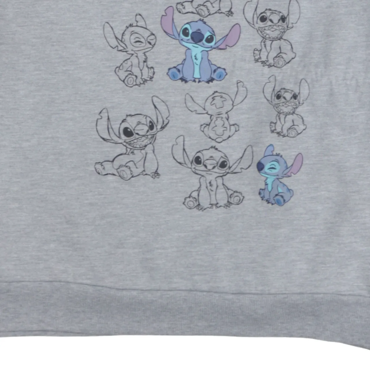 Disney Grey Sweatshirt Men's XSmall Printed Stitch Graphic Crewneck Pullover Fleece Top sold by Vintage Club product image thumbnail 4