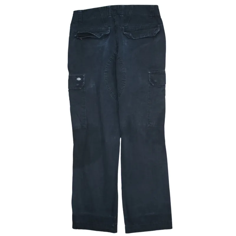 Dickies 90's Drawstring Pockets Straight Leg Baggy Jeans / Pants 32 Black made by Dickies