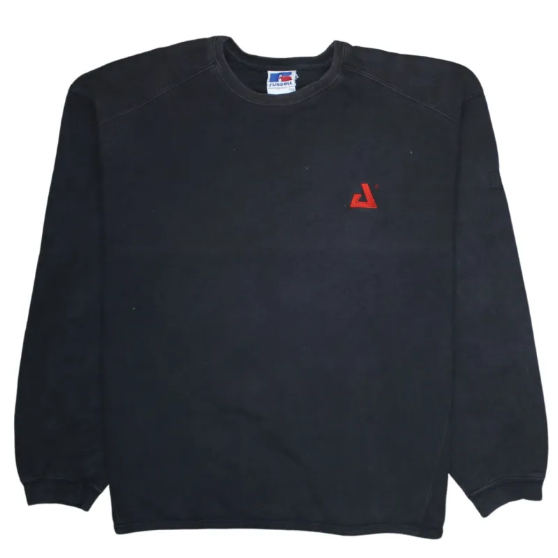 Russell 90's Lightweight Crew Neck Sweatshirt XLarge Black made by Vintage Club