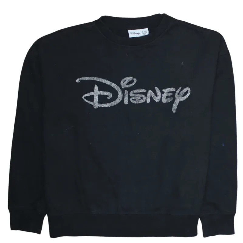 Diseny 90's Spellout Crew Neck Sweatshirt Small Black sold by Vintage Club