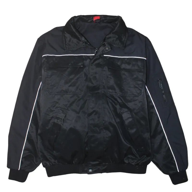 Engelbert Strauss 90's Lightweight Full Zip Up Windbreaker Medium Black sold by Vintage Club