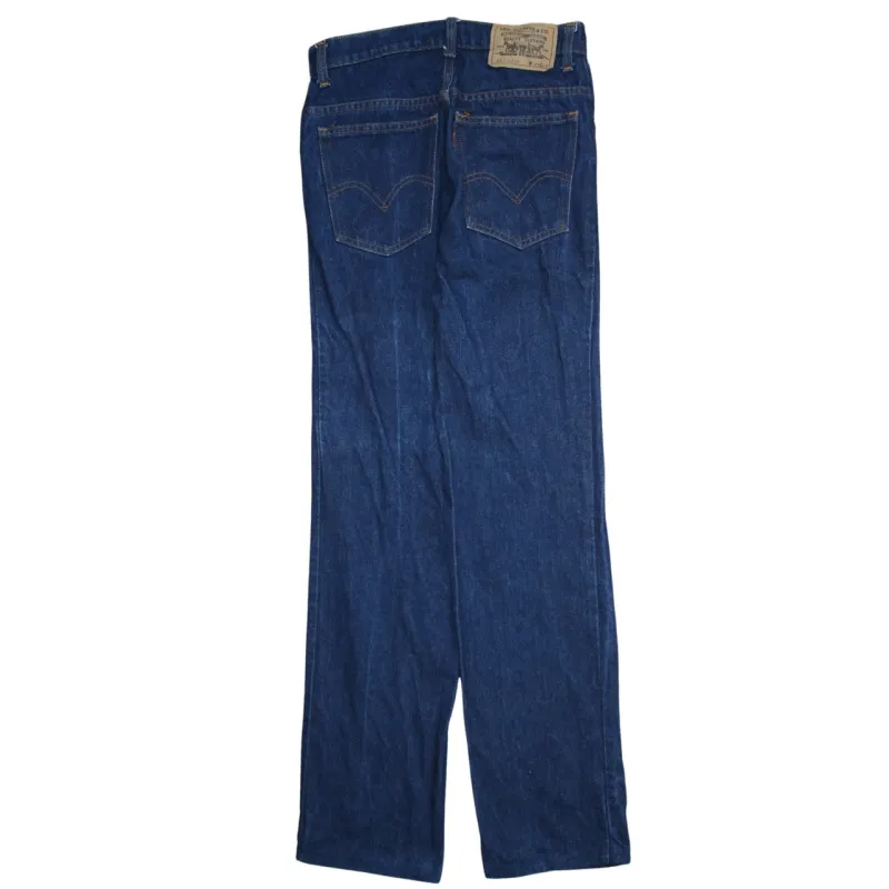 Levi's Dark Blue Jeans Men's 29 Straight Leg Five Pocket Denim Trousers made by Levi's
