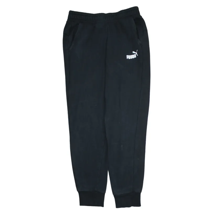 Puma Black Joggers Men’s Medium Printed Logo Elastic Waist Cuffed Sweatpants sold by Vintage Club