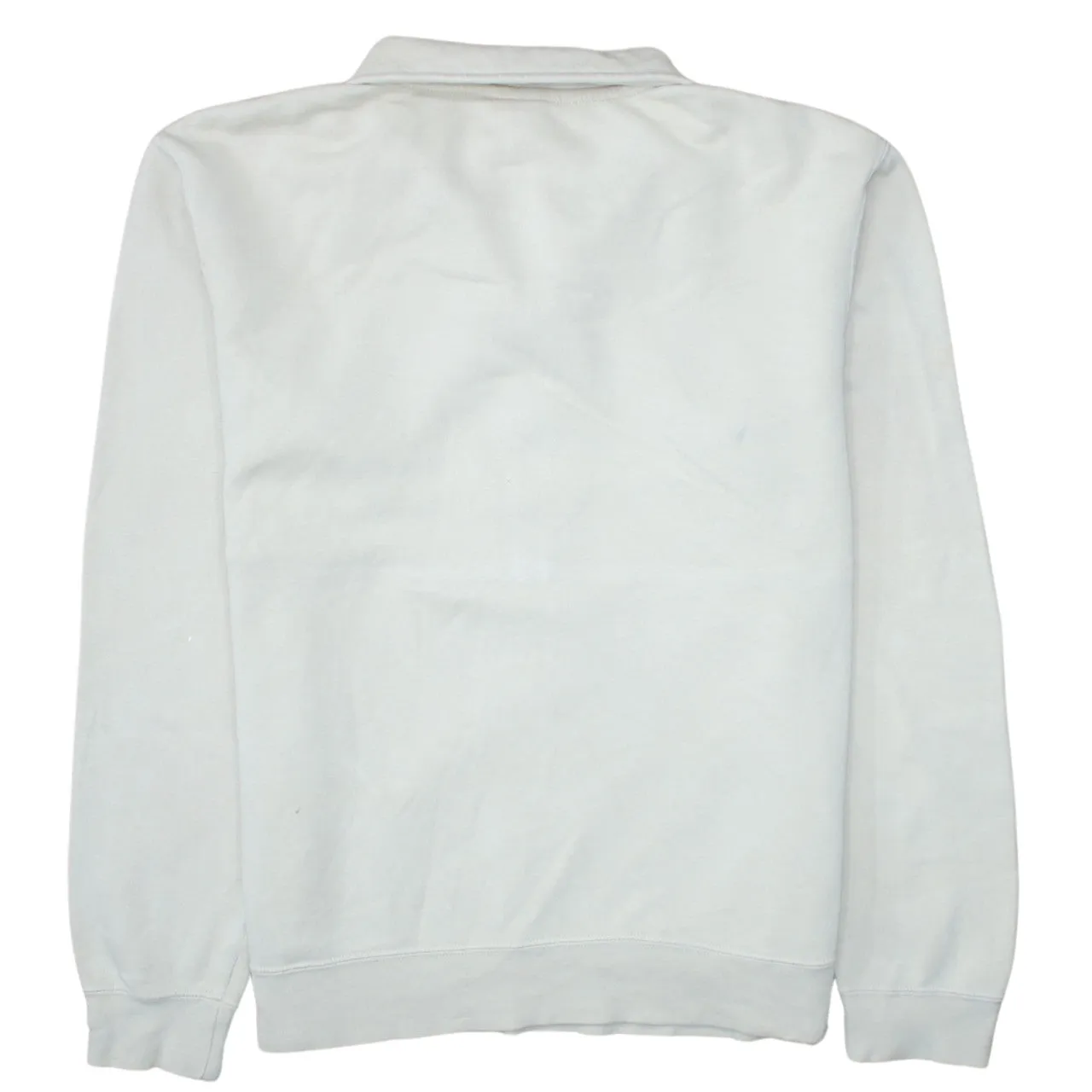 Nike 90's Swoosh Quarter Zip Sweatshirt Medium Beige Cream sold by Vintage Club product image thumbnail 2