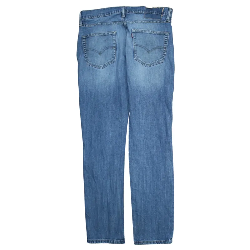 Levi's Light Blue Jeans Men's 32 Straight Leg Five Pocket Mid Wash Denim Pants sold by Vintage Club