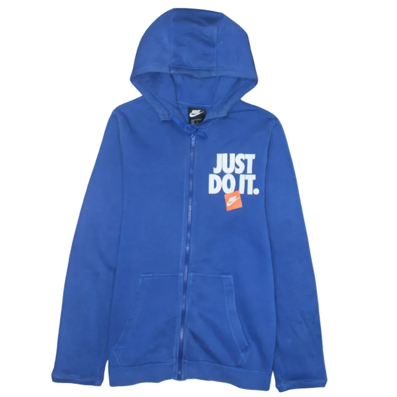 Nike 90's Swoosh Full Zip Up Hoodie Small Black sold by Vintage Club