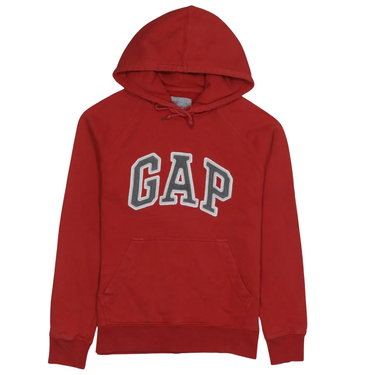 Gap Red Hoodie Men's XSmall Embroidered Logo Front Pocket Pullover Sweatshirt sold by Vintage Club