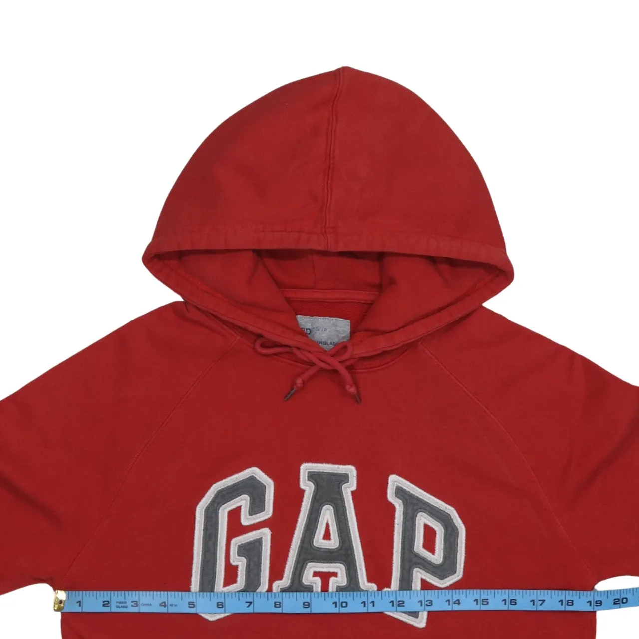 Gap Red Hoodie Men's XSmall Embroidered Logo Front Pocket Pullover Sweatshirt sold by Vintage Club product image thumbnail 5