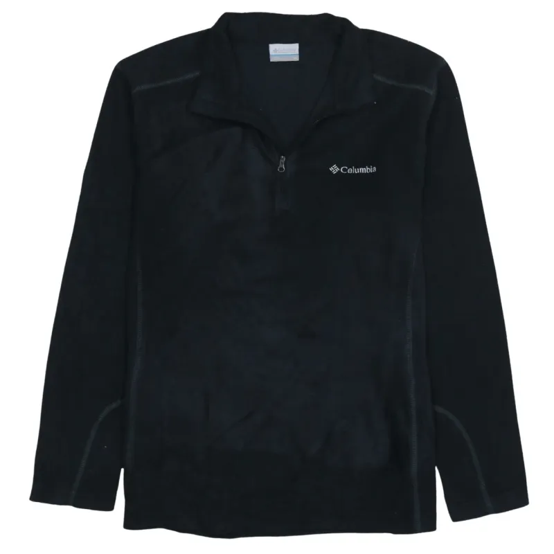 Columbia 90's Hiking Warm Quarter Zip Fleece Jumper Medium Black sold by Vintage Club