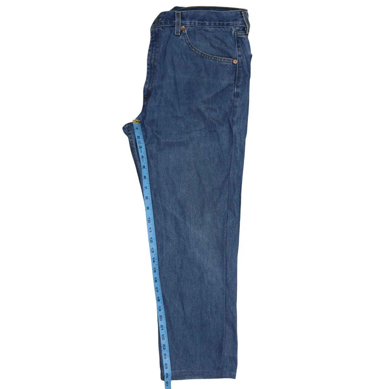 Levi Strauss Blue Denim Jeans Men's W36 L32 Classic Five Pocket Straight Leg sold by Vintage Club product image thumbnail 5