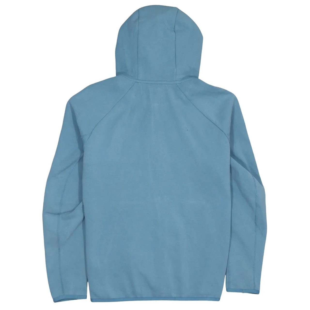 Nike Light Blue Full Zip Hoodie Men's Medium Printed Swoosh Logo Front Pockets Sweatshirt sold by Vintage Club product image thumbnail 2