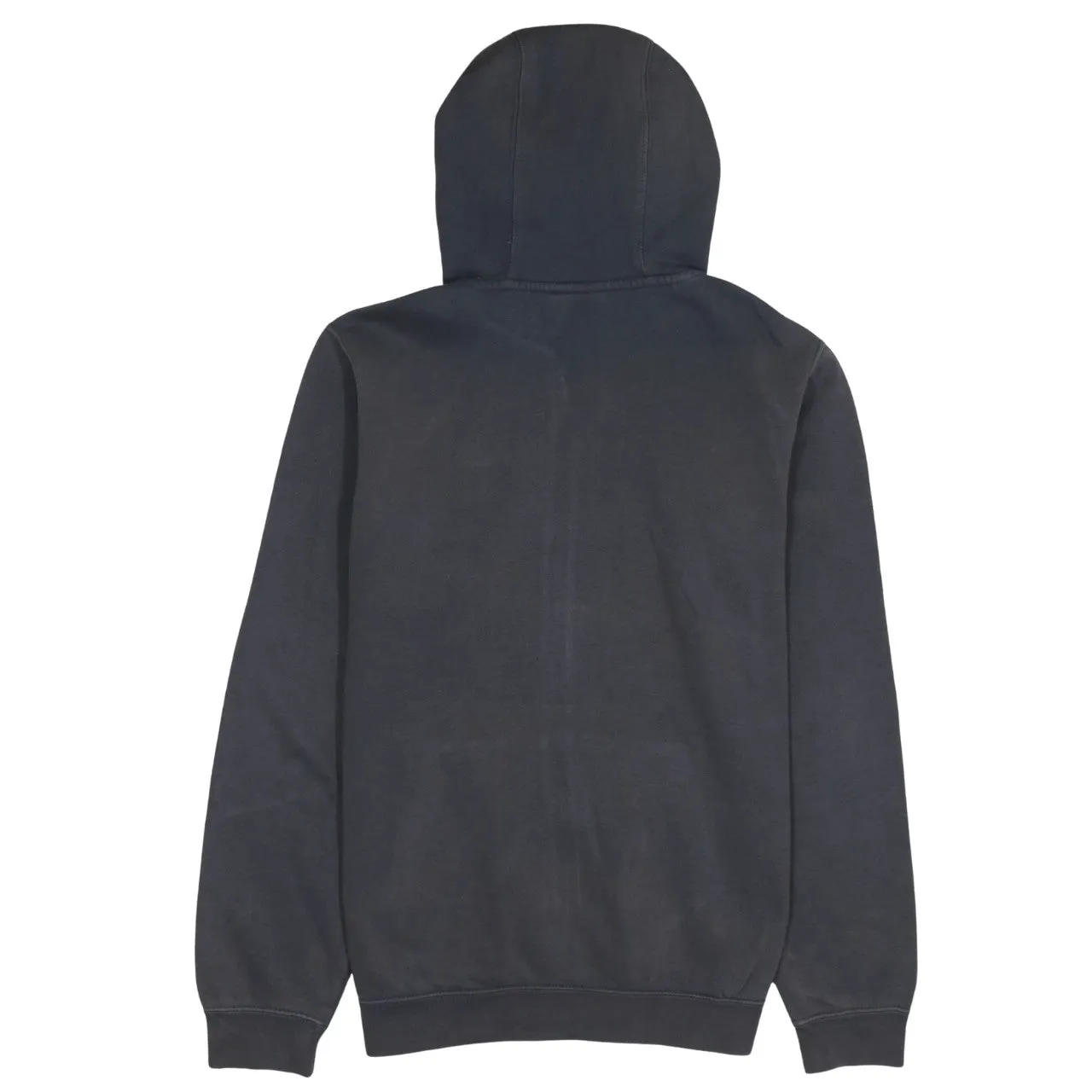 Nike Charcoal Grey Zip Hoodie Men's Small Embroidered Logo Split Pocket Sweatshirt sold by Vintage Club product image thumbnail 2