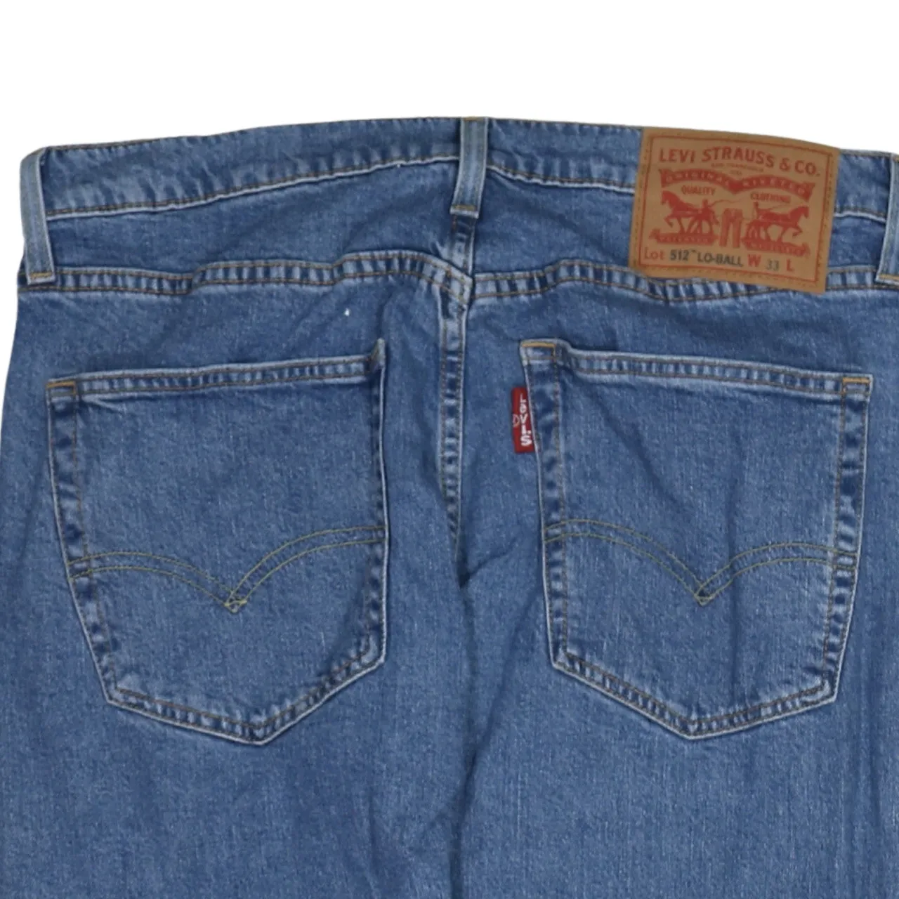 Levi Strauss Blue Jeans Men's W33 Classic Five Pocket Straight Leg Denim Trousers sold by Vintage Club product image thumbnail 3