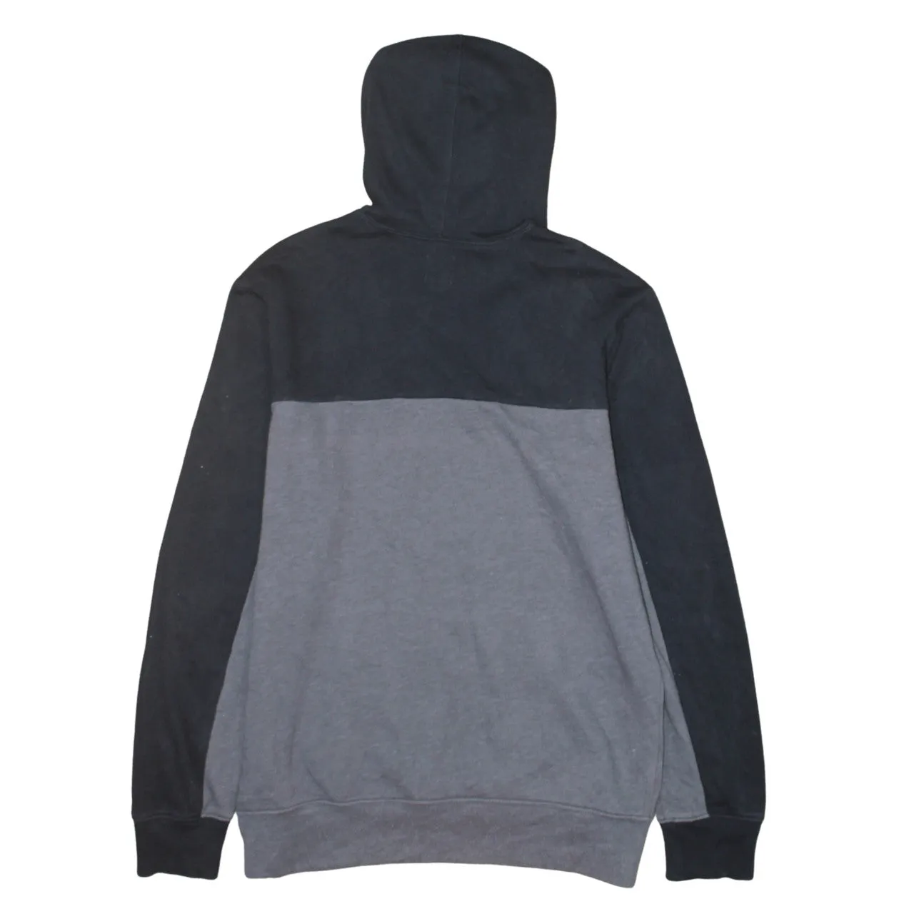 Gap Black Grey Hoodie Men's Medium Colour Block Fleece Lined Front Pocket Sweatshirt sold by Vintage Club product image thumbnail 2