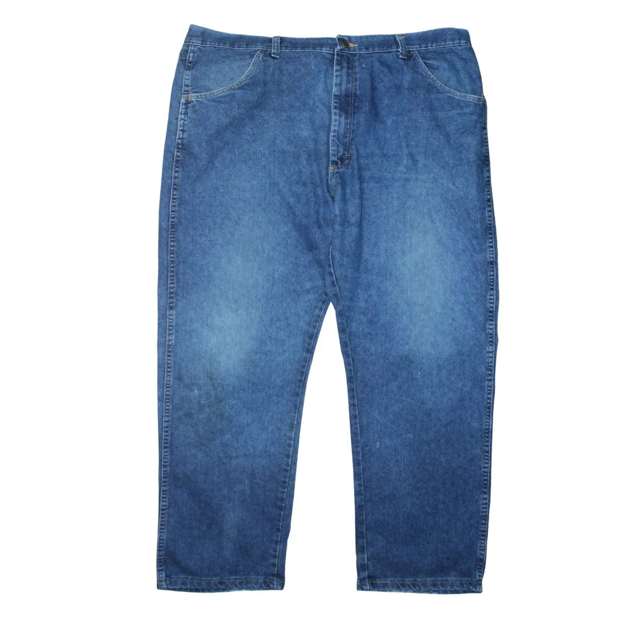 Wrangler Blue Denim Jeans Men's 42x29 Regular Fit Classic Five Pocket Pants sold by Vintage Club product image thumbnail 2
