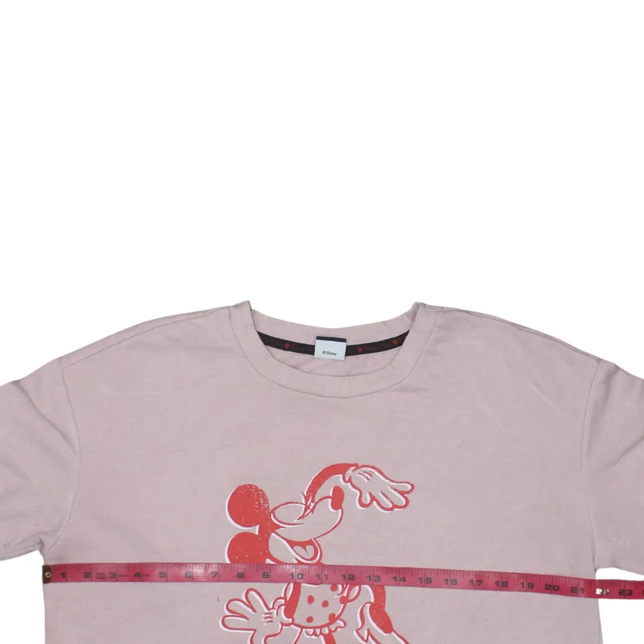 Disney Pink Sweatshirt Men's Medium Minnie Mouse Printed Graphic Crewneck Pullover Top sold by Vintage Club product image thumbnail 5