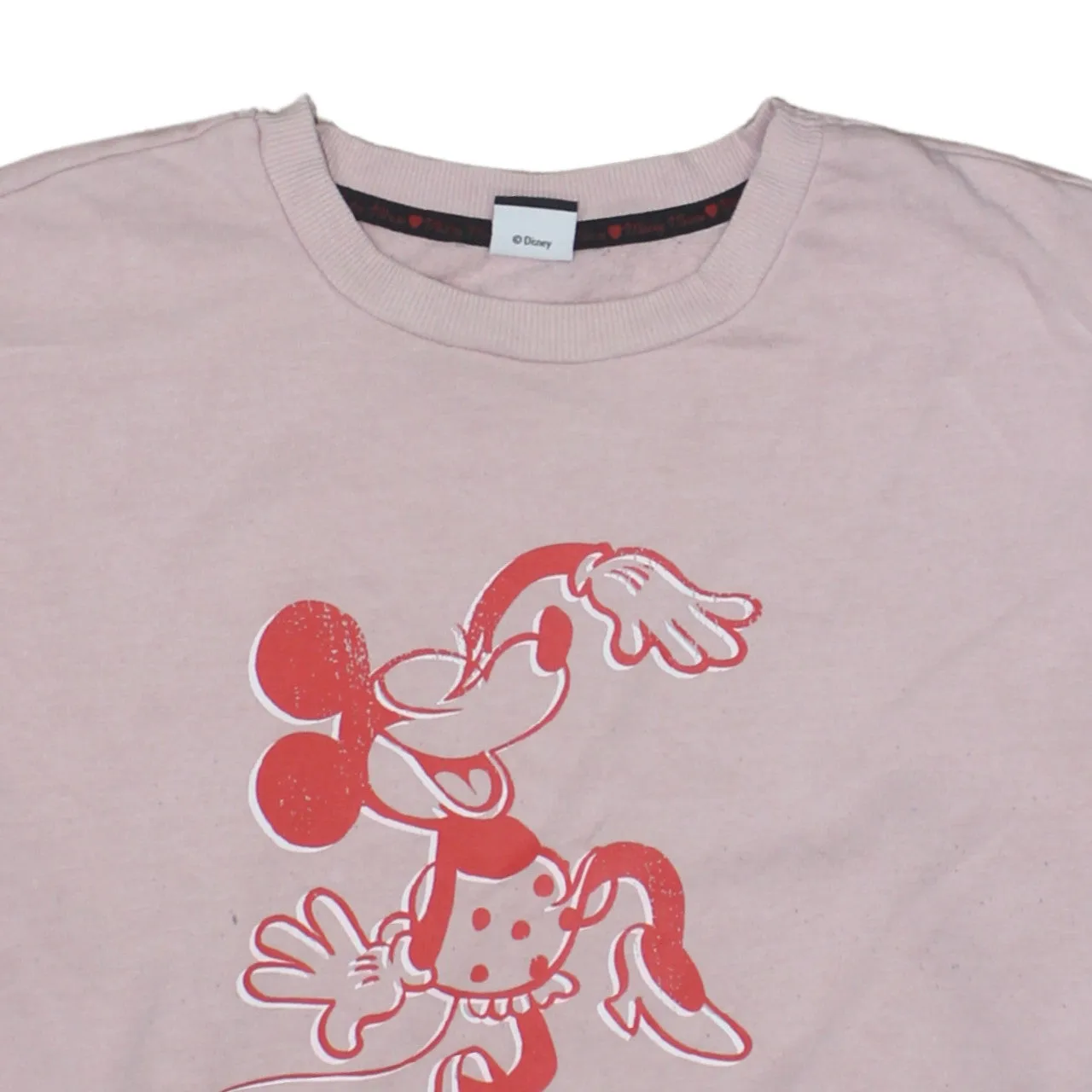 Disney Pink Sweatshirt Men's Medium Minnie Mouse Printed Graphic Crewneck Pullover Top sold by Vintage Club product image thumbnail 3