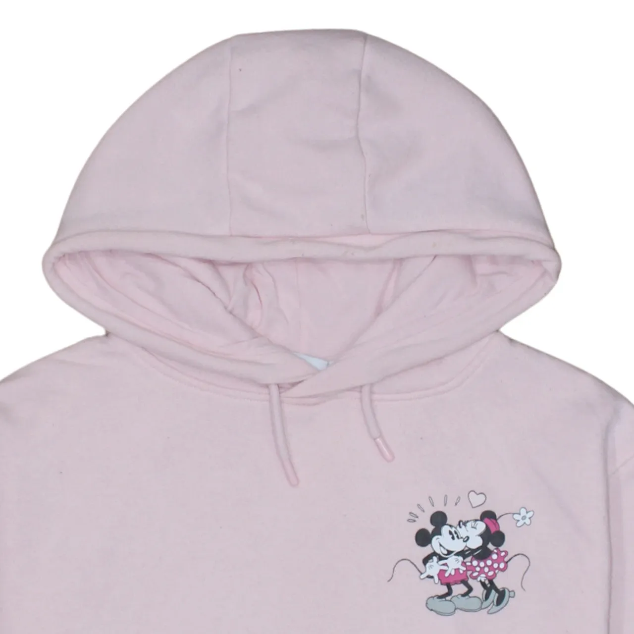 Disney Pink Hoodie Women’s Medium Minnie Mouse Printed Chest Graphic Pullover Sweatshirt sold by Vintage Club product image thumbnail 3