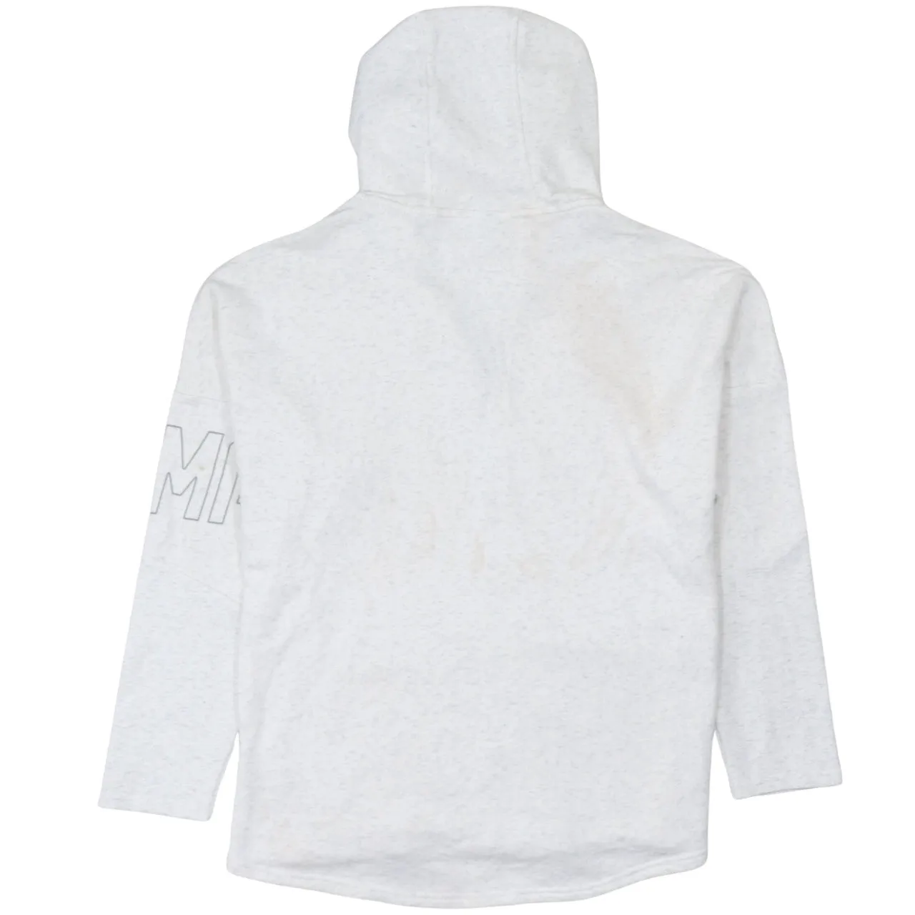 Puma Light Grey Full Zip Hoodie Women’s Medium Printed Sleeve Logo Zip Pockets Sweatshirt sold by Vintage Club product image thumbnail 2