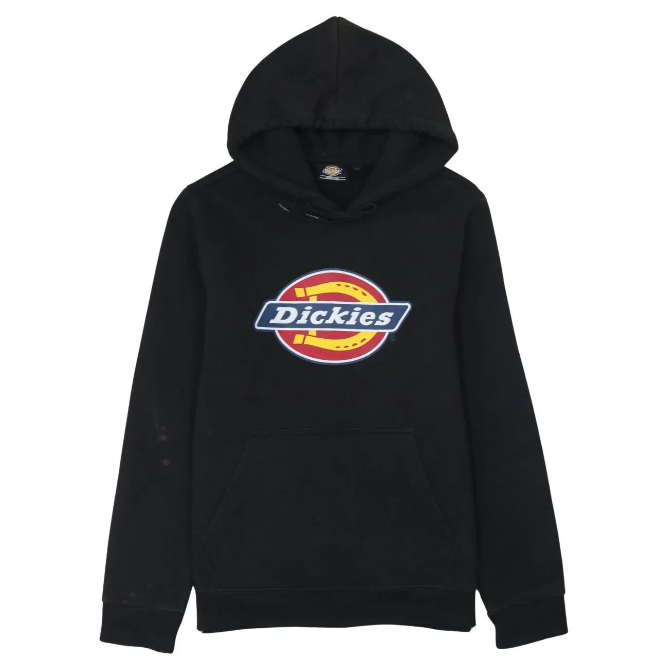 Dickies Black Hoodie Men's Medium Printed Logo Front Pocket Pullover Sweatshirt sold by Vintage Club