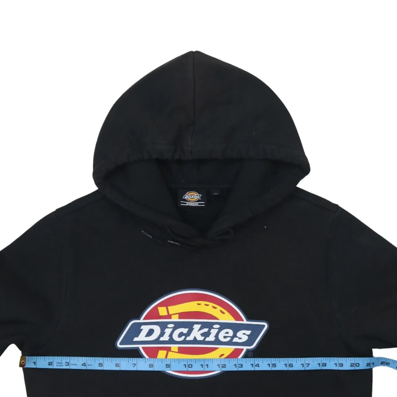 Dickies Black Hoodie Men's Medium Printed Logo Front Pocket Pullover Sweatshirt sold by Vintage Club product image thumbnail 5