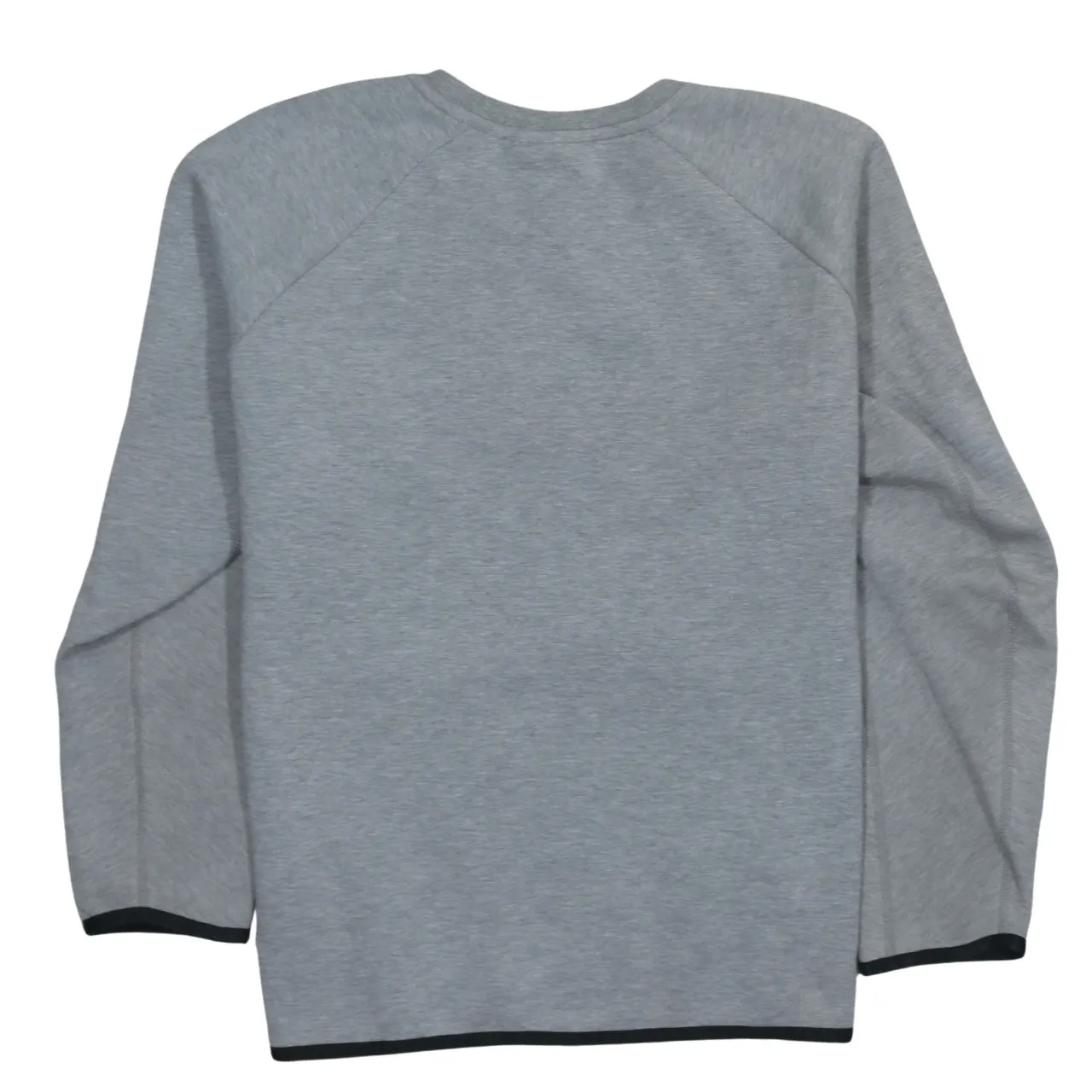 Nike Grey Sweatshirt Men's Medium Embroidered Swoosh Front Pocket Crewneck Pullover Top sold by Vintage Club product image thumbnail 2