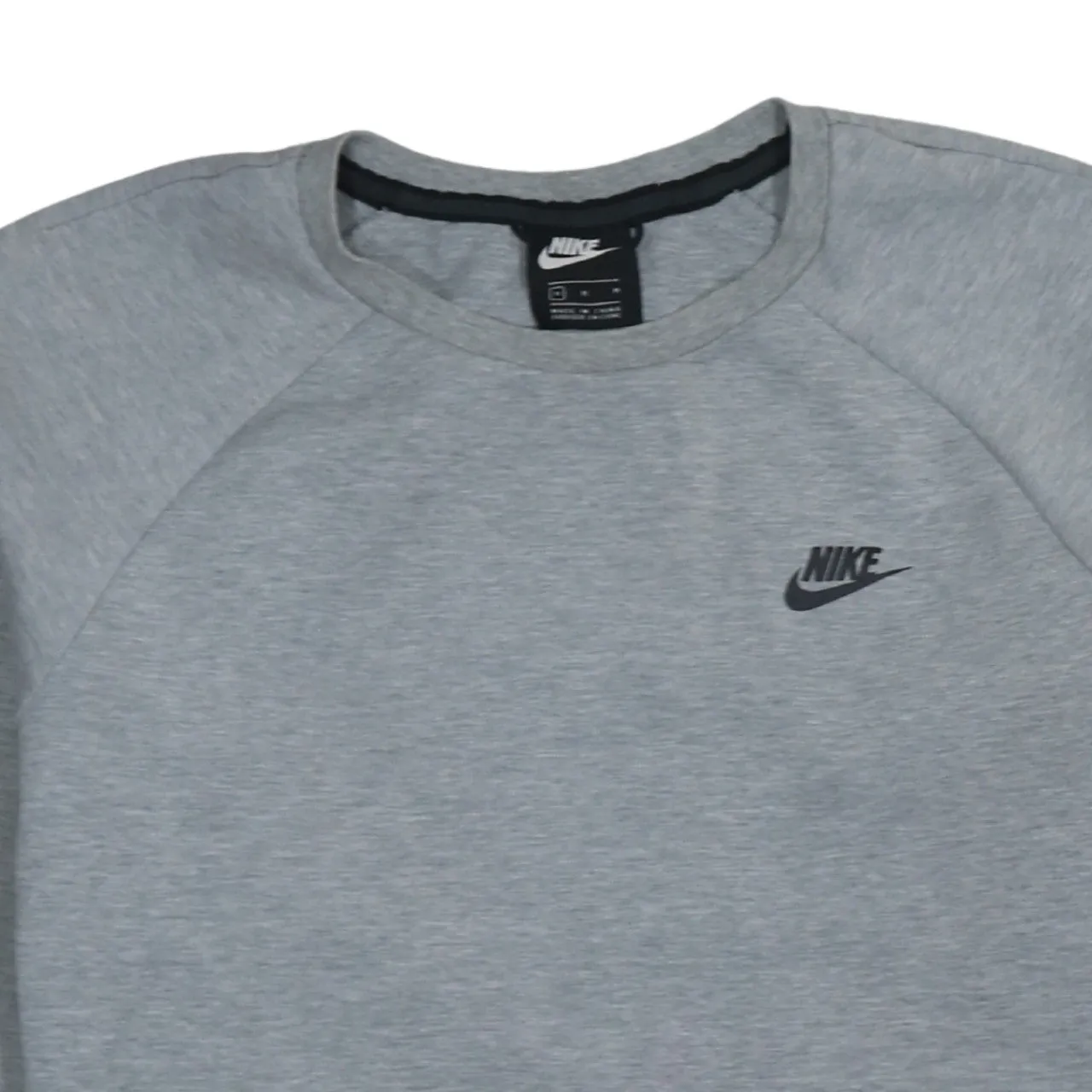 Nike Grey Sweatshirt Men's Medium Embroidered Swoosh Front Pocket Crewneck Pullover Top sold by Vintage Club product image thumbnail 3