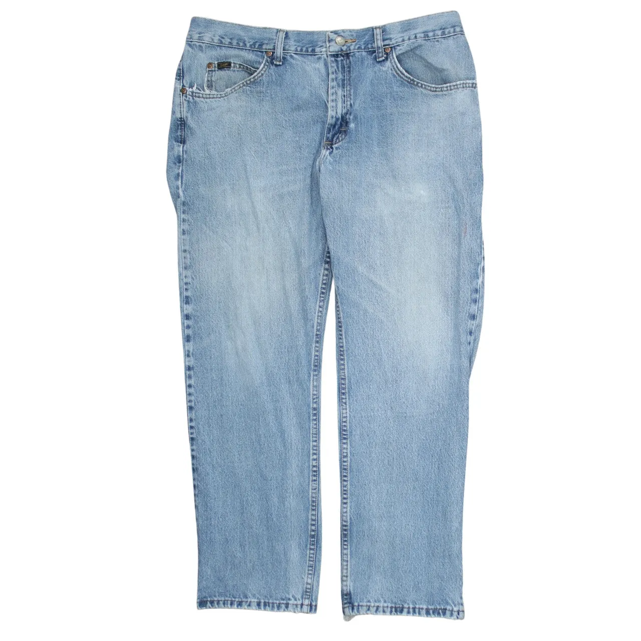 Lee Light Blue Jeans Men's 31 Classic Five Pocket Zip Fly Denim Trousers sold by Vintage Club product image thumbnail 2