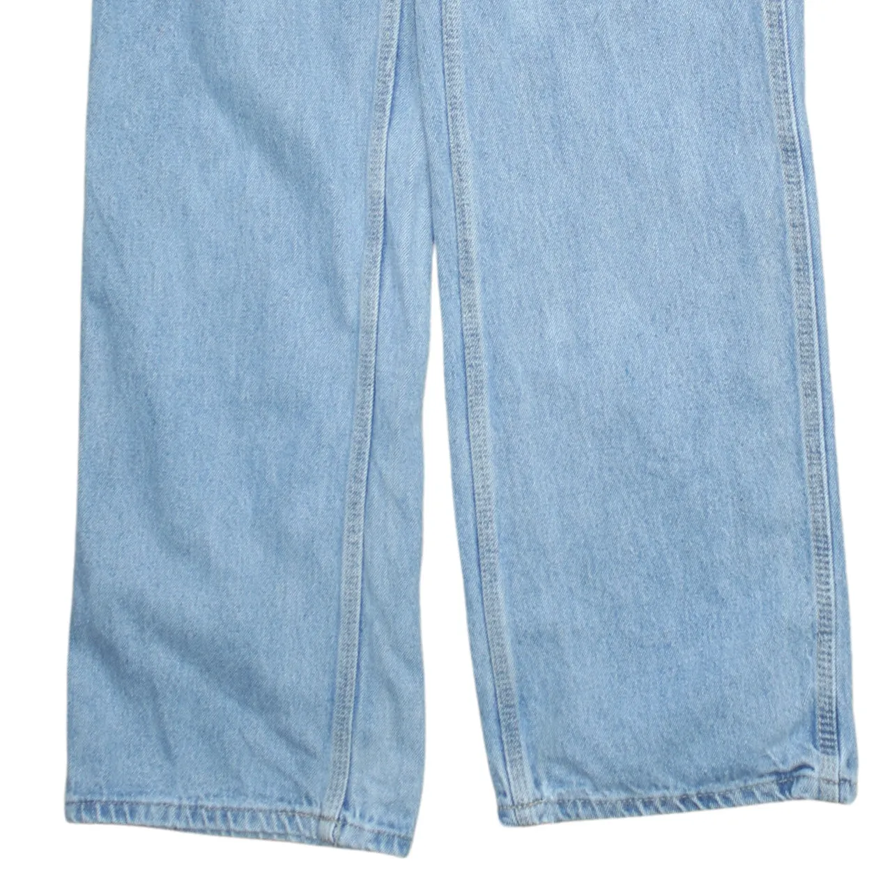 Retro Light Blue Denim Carpenter Trousers Men's 25 Utility Pockets Relaxed Work Pants sold by Vintage Club product image thumbnail 4