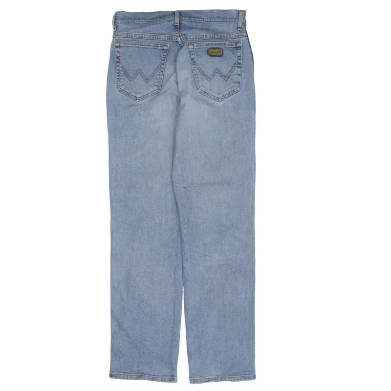Wrangler Light Blue Jeans Men's 32 Straight Leg Five Pocket Denim Pants sold by Vintage Club