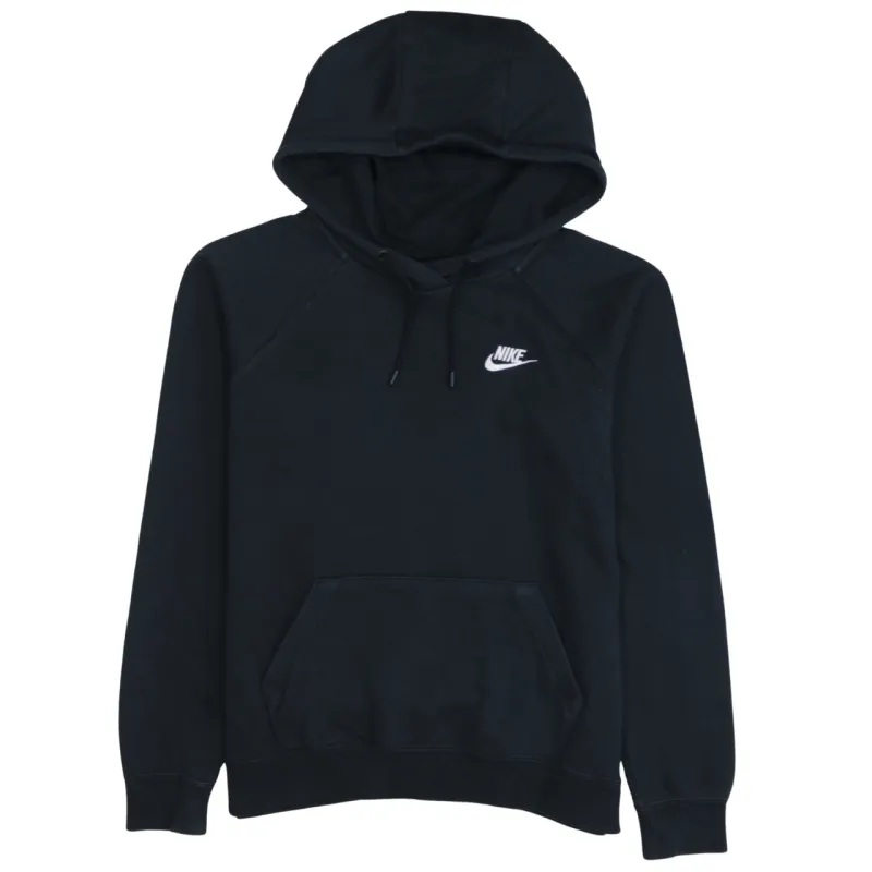 Nike 90's Swoosh Pullover Hoodie Small Black sold by Vintage Club