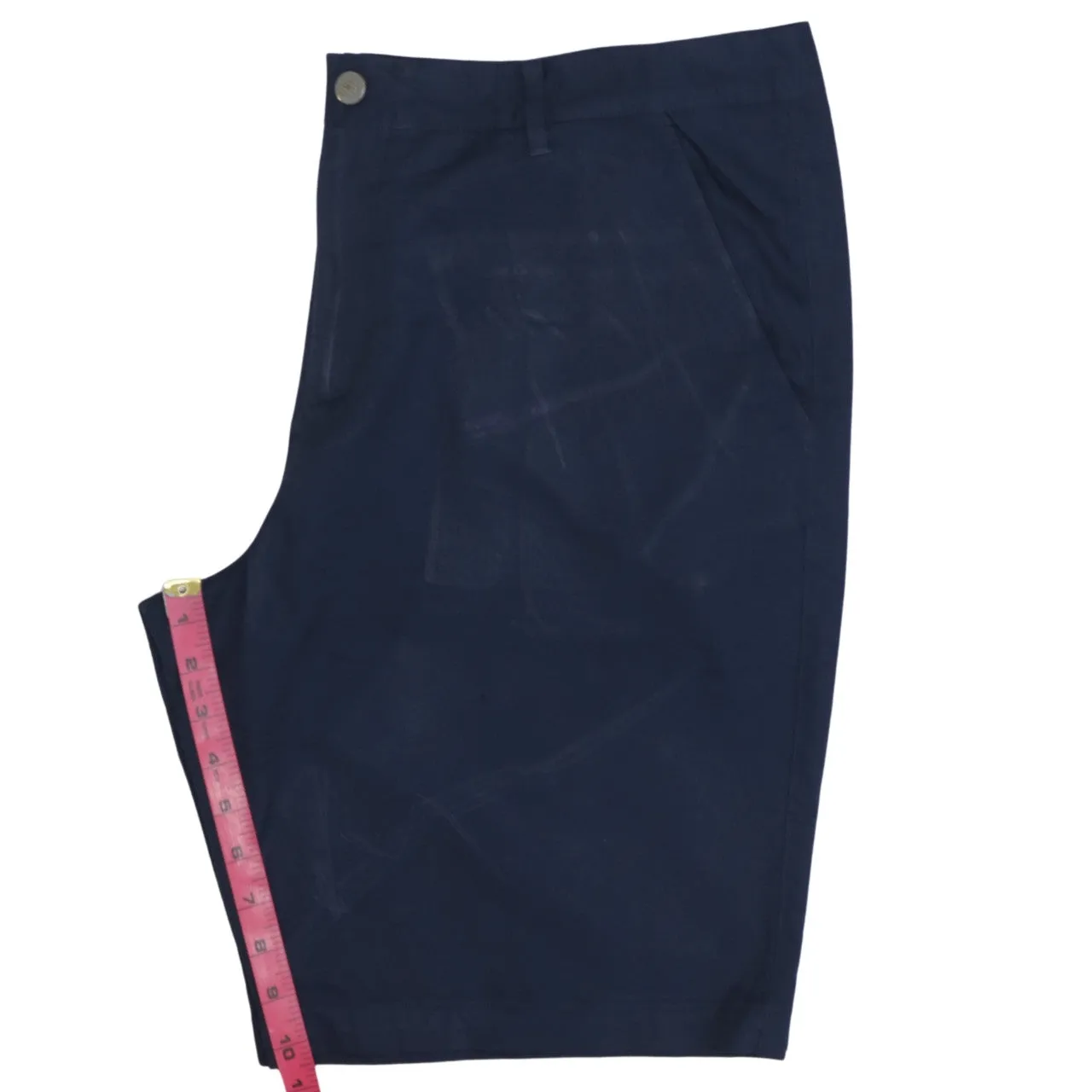 Puma Navy Blue Shorts Men's 38 Embroidered Logo Belt Loops Slant Pockets Golf Chino sold by Vintage Club product image thumbnail 5