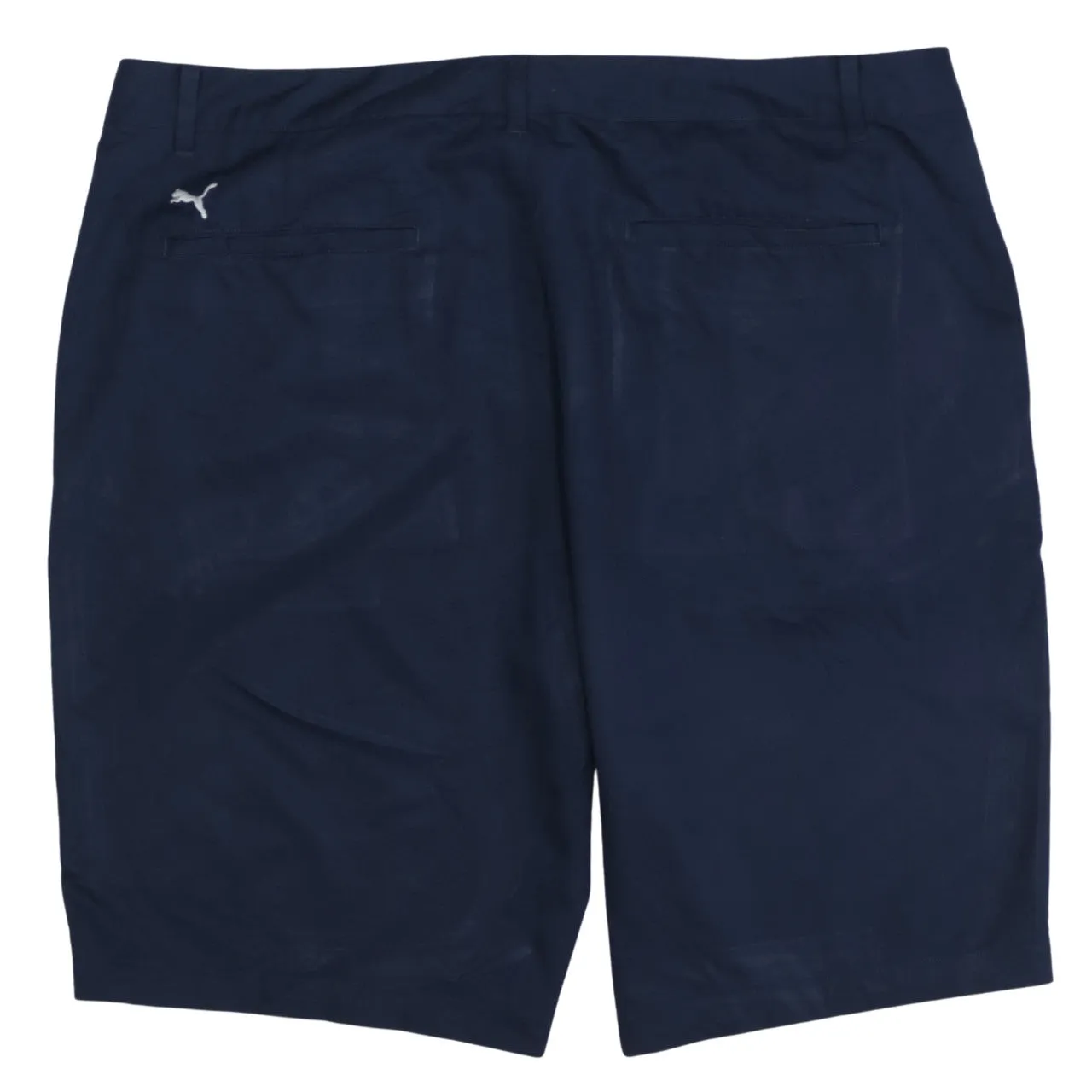 Puma Navy Blue Shorts Men's 38 Embroidered Logo Belt Loops Slant Pockets Golf Chino sold by Vintage Club product image thumbnail 2