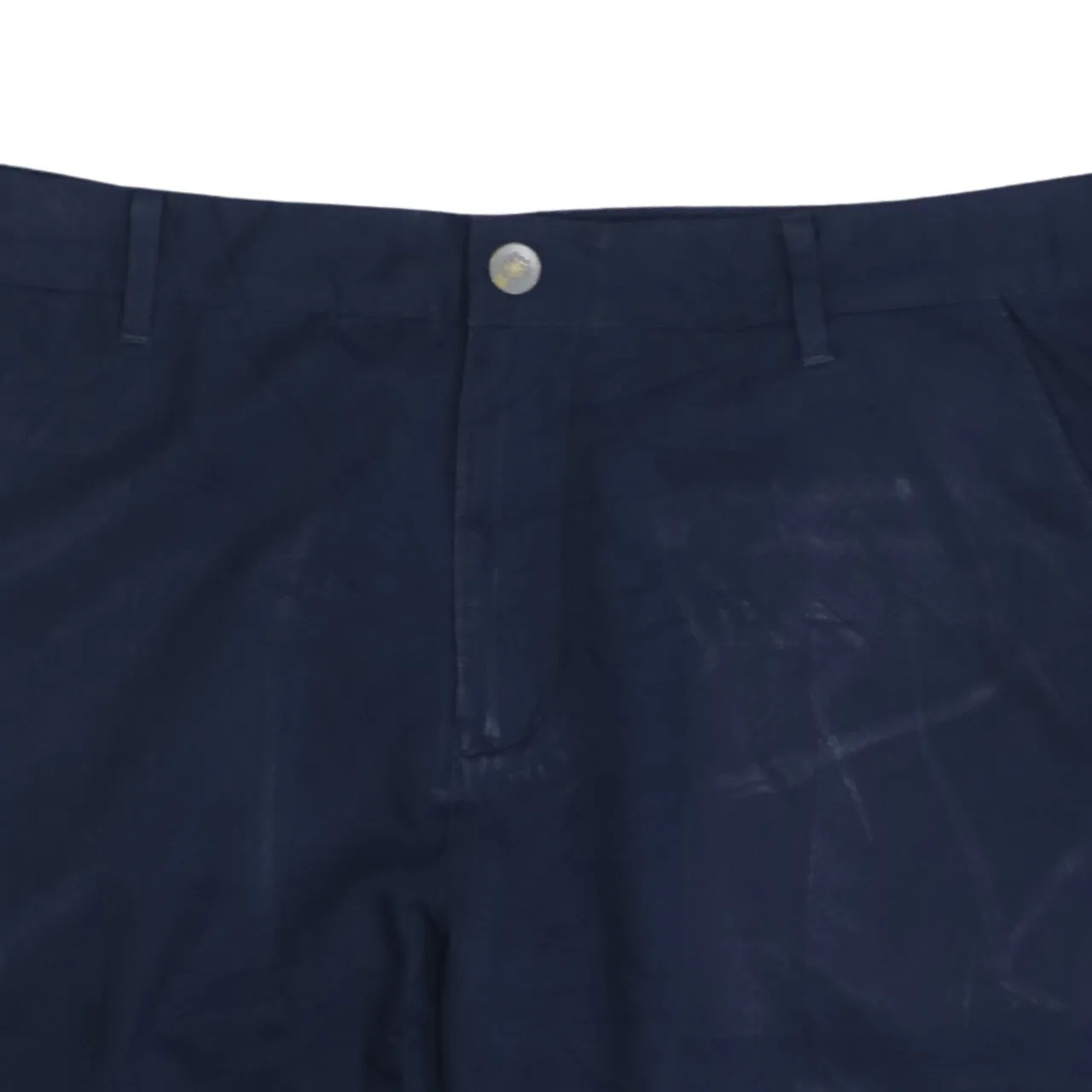 Puma Navy Blue Shorts Men's 38 Embroidered Logo Belt Loops Slant Pockets Golf Chino sold by Vintage Club product image thumbnail 3