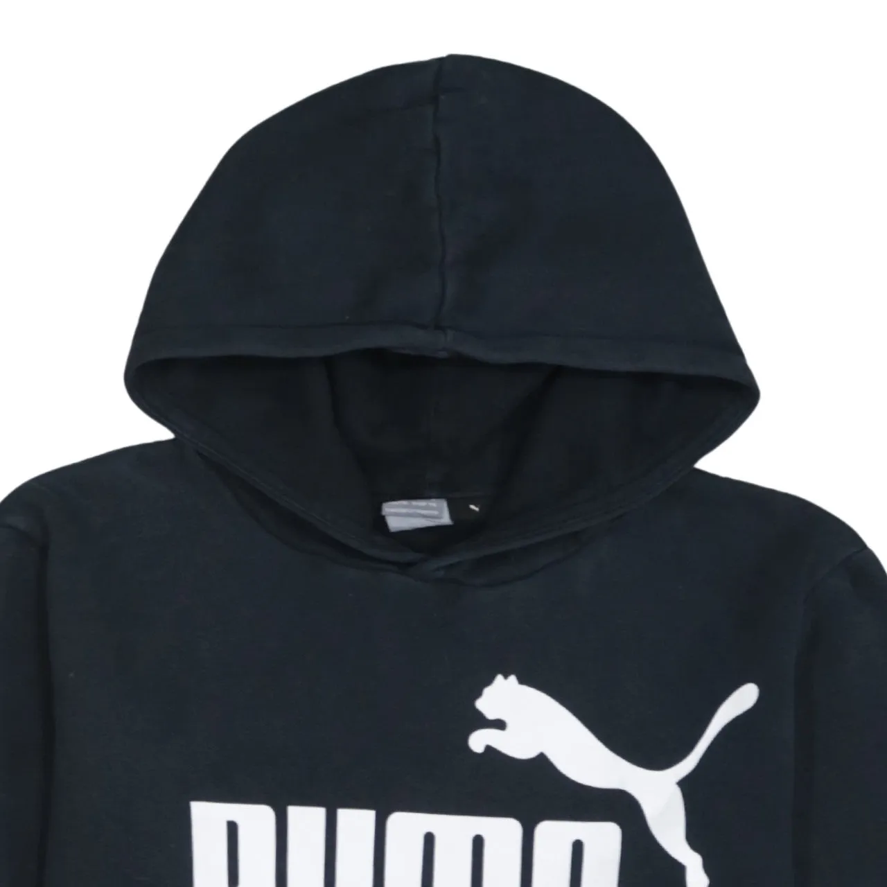 Puma Black Hoodie Women’s XXLarge Bold Printed Logo Front Pouch Pullover Sweatshirt sold by Vintage Club product image thumbnail 3