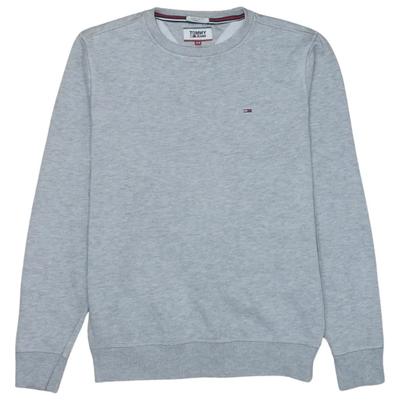 Tommy Jeans 90's Lightweight Crew Neck Sweatshirt XSmall Grey sold by Vintage Club