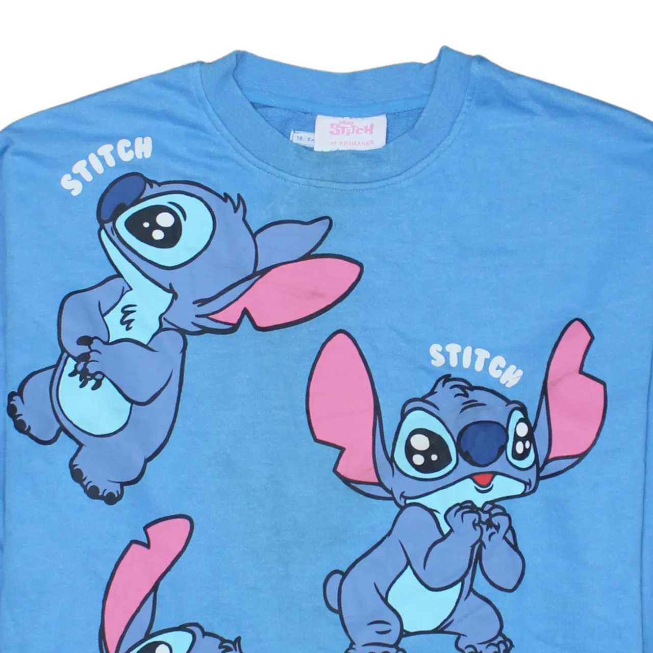Disney Blue Stitch Sweatshirt Men's Medium Printed Graphic Crewneck Pullover Top sold by Vintage Club product image thumbnail 3