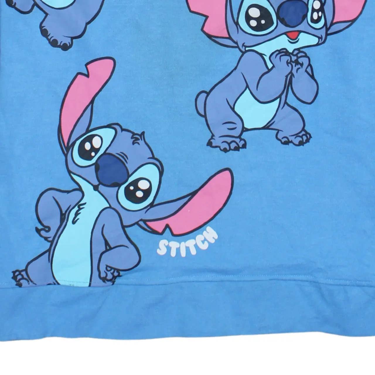 Disney Blue Stitch Sweatshirt Men's Medium Printed Graphic Crewneck Pullover Top sold by Vintage Club product image thumbnail 4