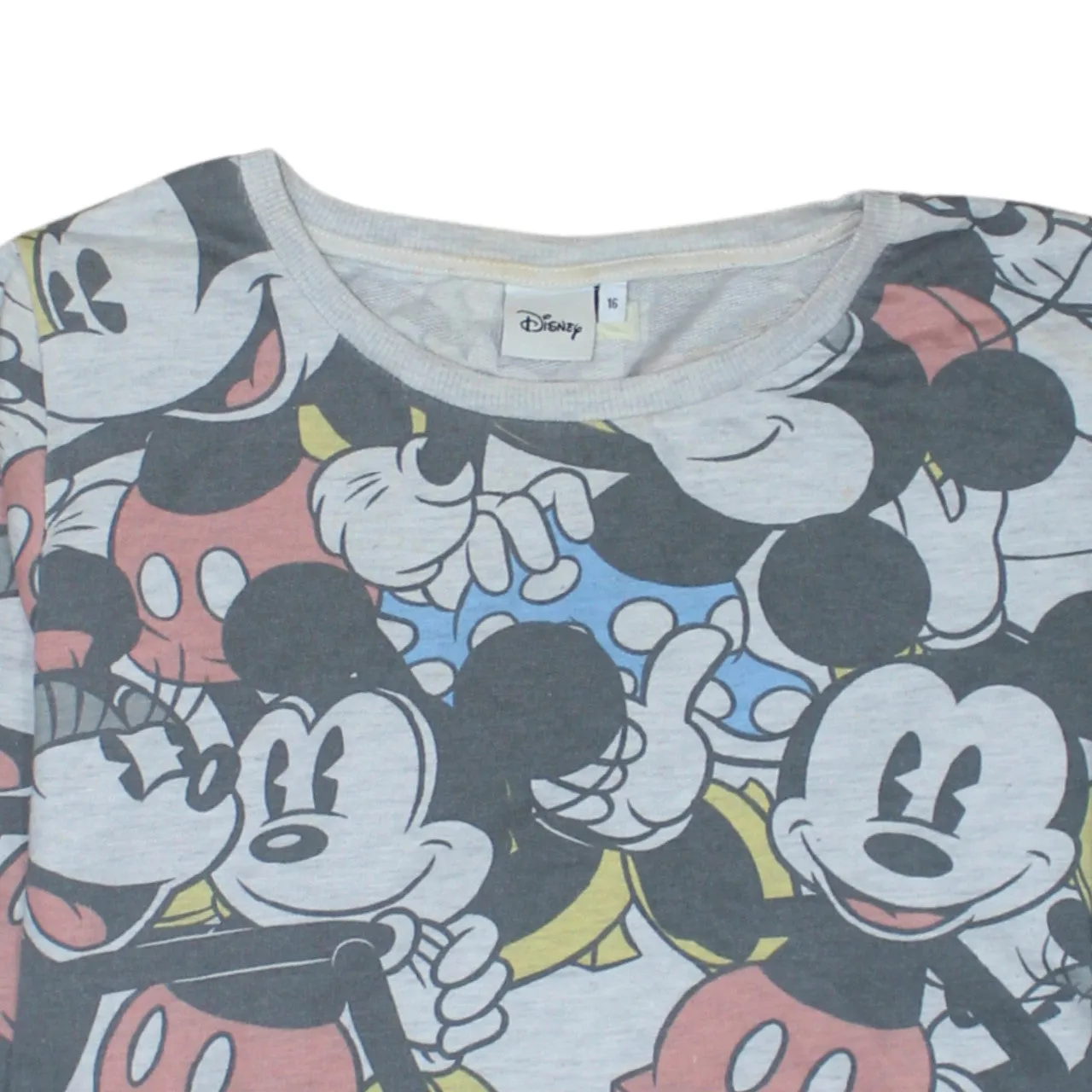 Disney 90's Plain Crew Neck Sweatshirt Small Grey sold by Vintage Club product image thumbnail 3